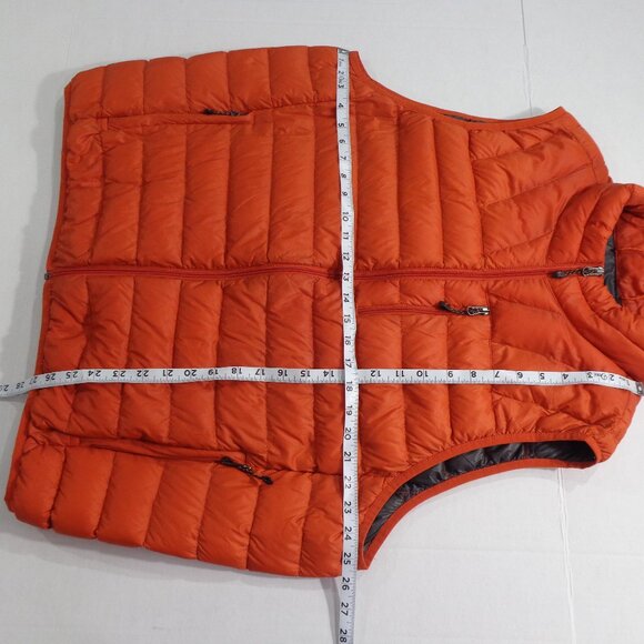 HAWKE & CO Performance Duck Down Packable Vest Lightweight Orange Men's Size XXL - Picture 6 of 7